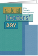 National Doctors’ Day Blue Scrapbook Look Custom card
