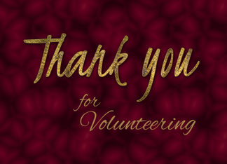 Volunteer Thank You...