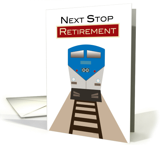Congratulations Retirement Train in the Station Sign card (1062789)