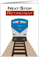 Congratulations Retirement Train in the Station Sign card