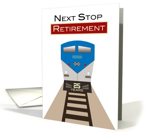Employee Retirement Congratulations Train Station Sign... (1062791)
