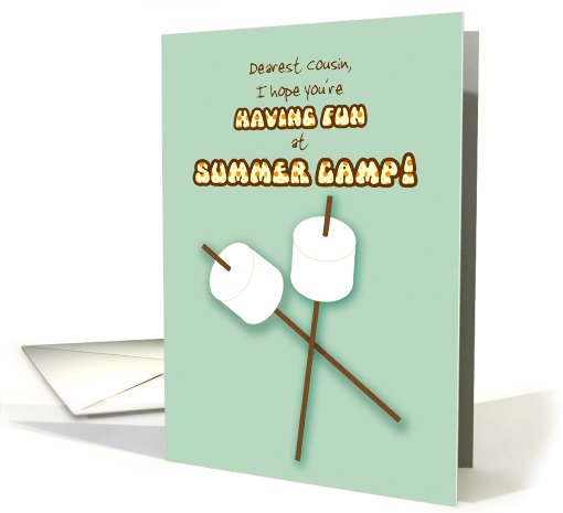 Cousin Summer Camp Humorous Thinking of You Marshmallows... (1115800)