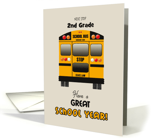 Custom Back to 2nd Grade School Yellow Bus Have a Great... (1146356)