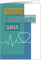 Physician Assistants Week Blue Scrapbook Look Heartbeat card
