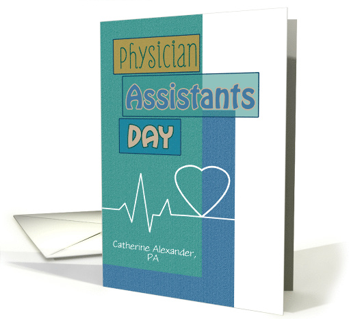 Physician Assistants Day Blue Scrapbook Look Heartbeat... (1164652)