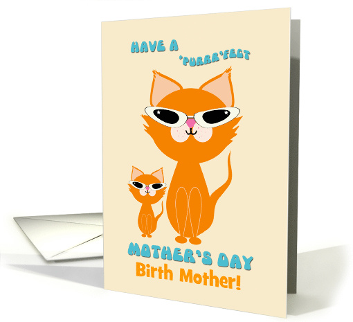 Birth Mother Mother's Day Cute Ginger Cats Mother Kitten... (1271292)