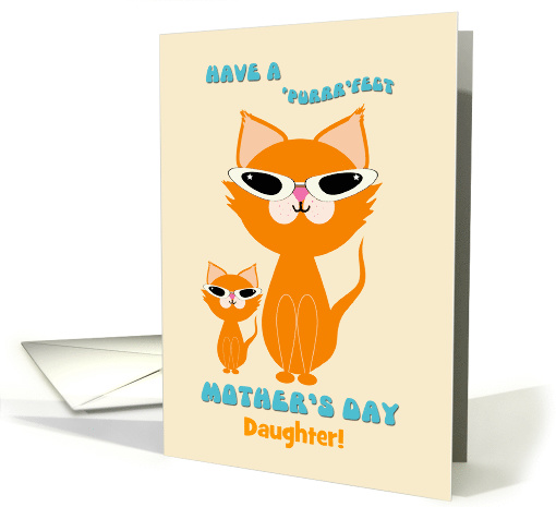 Daughter Mother's Day Cute Cool Ginger Cats Mother Kitten... (1271304)