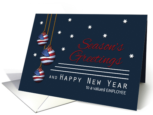 Employee Patriotic Season's Greetings Custom American... (1327344)