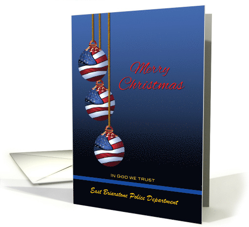 Law Enforcement Patriotic Merry Christmas U.S. Flag In... (1329672)