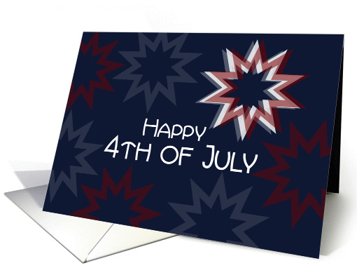 Business Happy 4th of July Patriotic Red White Blue Stars... (1336744)