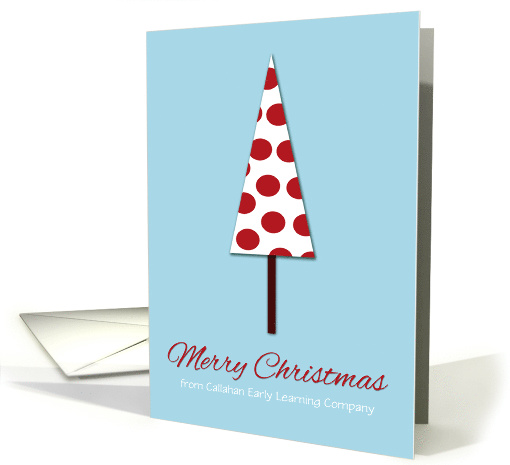 Business Red Polka Dot Tree Simple and Cute Merry... (1340514)