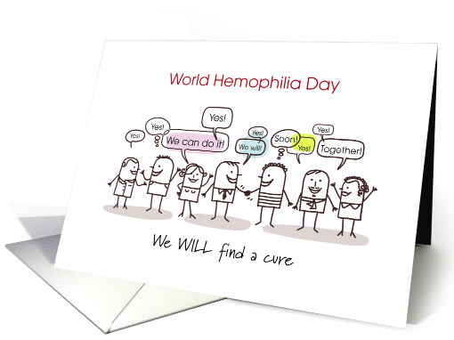 World Hemophilia Day Together Will Find a Cure card (1359520)
