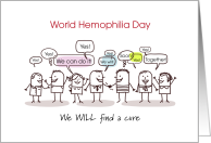 World Hemophilia Day Together Will Find a Cure card