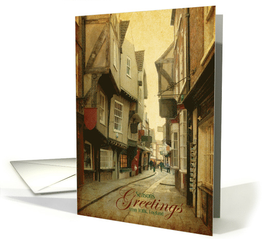 Season's Greetings Christmas The Shambles York England card (1439336)