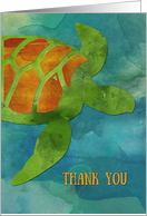 Thank You with Turtle You Rock card