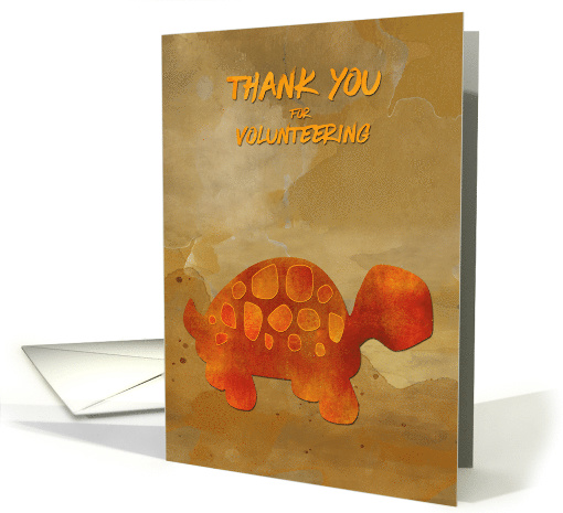 Thank You Volunteer Animal Shelter with Desert Tortoise card (1488914)