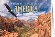 Congratulations New US Citizenship Zion National Park Utah card