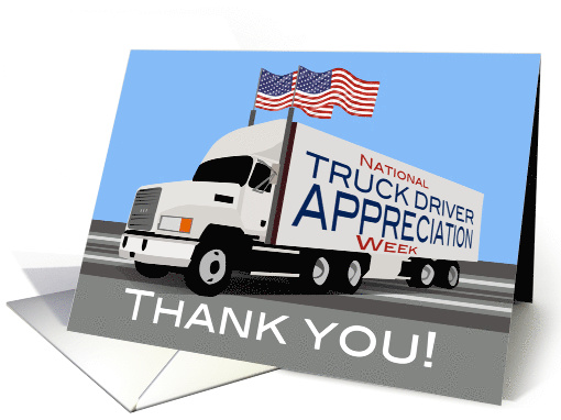 National Truck Driver Appreciation Week American Flag... (1556282)