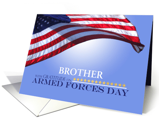 Brother Custom Armed Forces Day Honor Service Members American card