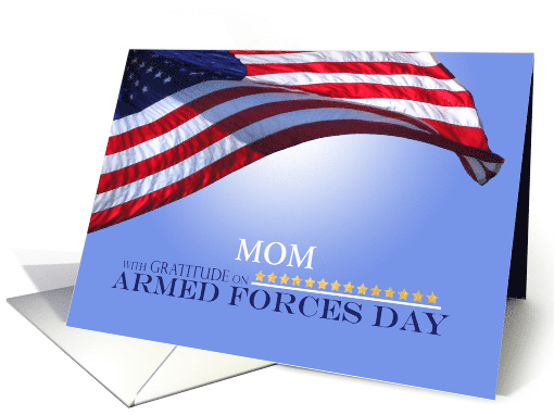 Mom Custom Armed Forces Day Honor Service Members American card