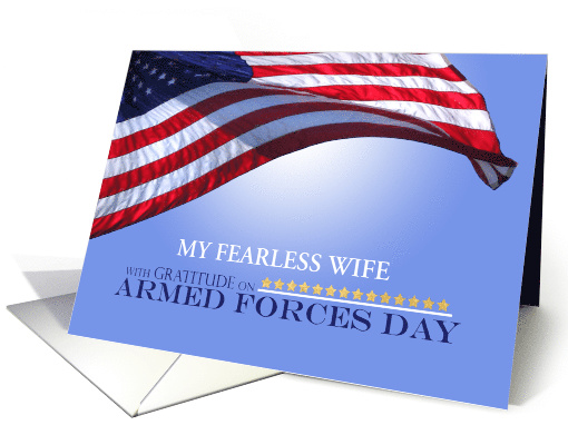 Wife Custom Armed Forces Day Honor Service Members American card