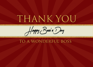 Thank you on Boss's...