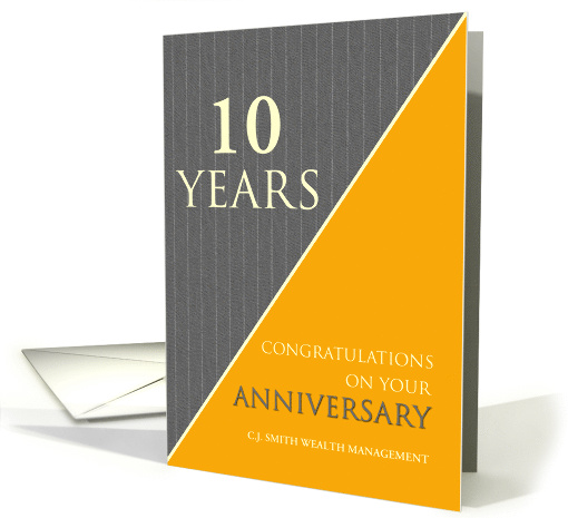 10 Years Custom Employee Anniversary Classic Gray... (1567328)