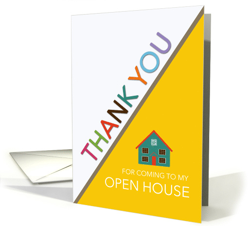 Business Thank you for Coming to my Open House Real Estate card