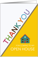 Business Thank you for Coming to my Open House Real Estate card