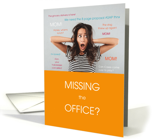 Missing the Office Coronavirus Social-Distancing Humor card (1606792)