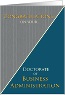 Graduation Congratulations Doctorate of Business Administration card