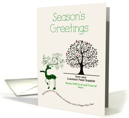 Agriculture Business Custom Christmas Season's Greetings... (1645396)