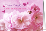 Foster Daughter Happy Mother’s Day Pink Cherry Blossoms card