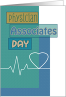 Physician Associates Day Blue Scrapbook Look Heartbeat card