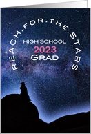 For HER Congratulations High School Graduate 2023 Celestial card