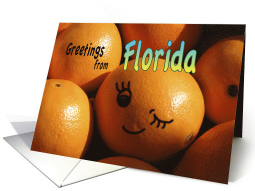 Greetings from Florida oranges card (332777)