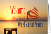 Green Card Welcome a new day in the United States of America card