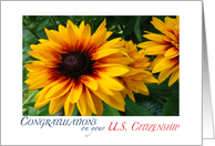 Flowers Congratulations U.S. Citizenship card