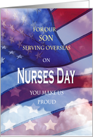 Son Nurses Day Military patriotic card