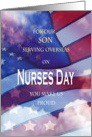 Son Nurses Day Military patriotic card