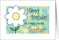 Happy Birthday to special Teacher card