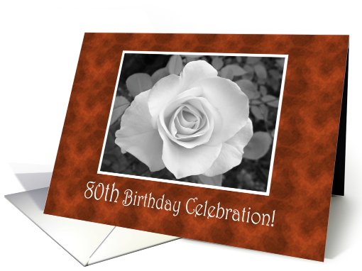 80th Birthday Celebration card (398483)