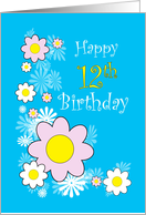 Happy 12th Birthday card