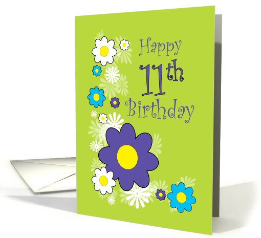 Happy 11th Birthday card (416454)