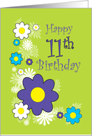 Happy 11th Birthday card