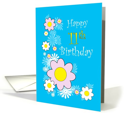 Happy 11th Birthday card (416457)