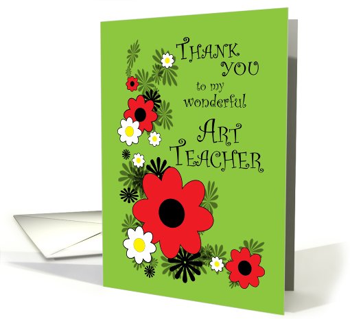 Thank you Art teacher card (427397)