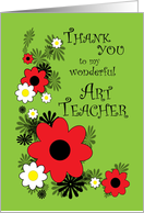 Thank you Art teacher card