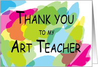 Thank you Art teacher card