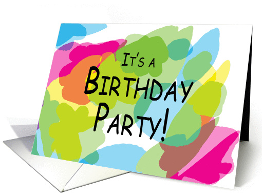 Birthday party invitation card (427983)